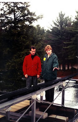 - Showing NH Governor Jeanne Shaheen (now US Senator) a PV system.